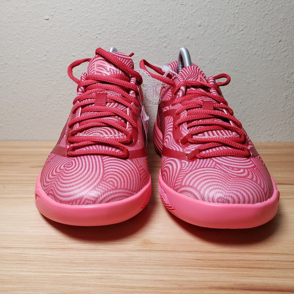 Puma Womens 6.5 Stewie 2 Mi Amor Basketball Shoes Red Pink Swirl Bold Maximalist - Picture 2 of 9